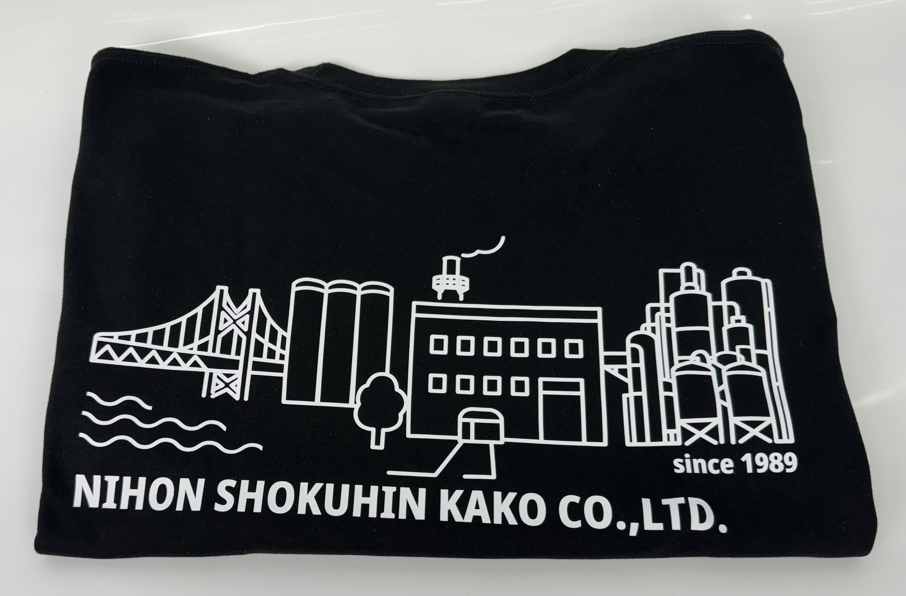 日本食品化工_Tシャツ_水島工場